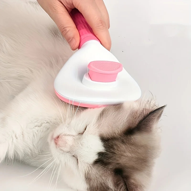 One-Button Grooming Brush for Dogs and Cats