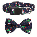 Christmas Dog Collar with Detachable Bow