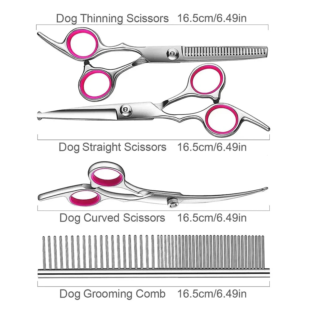 Rounded-Tip Pet Grooming Scissors