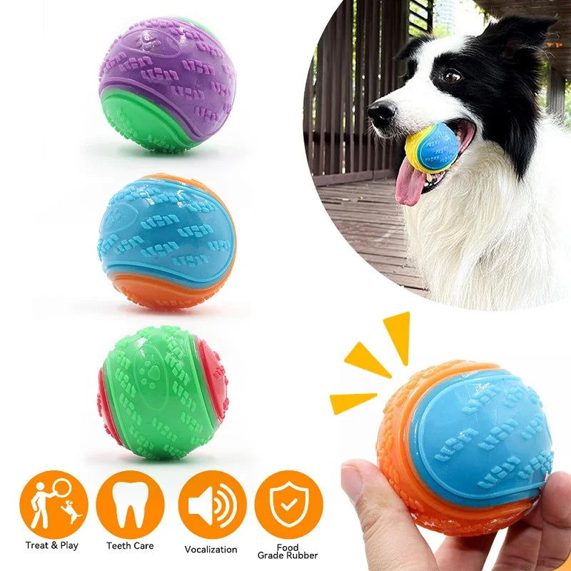 Squeaky TPR Dog Ball – 6.5cm