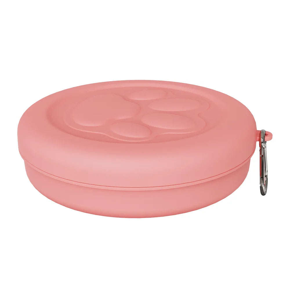 2-in-1 Travel Pet Bowl with Treat Compartment