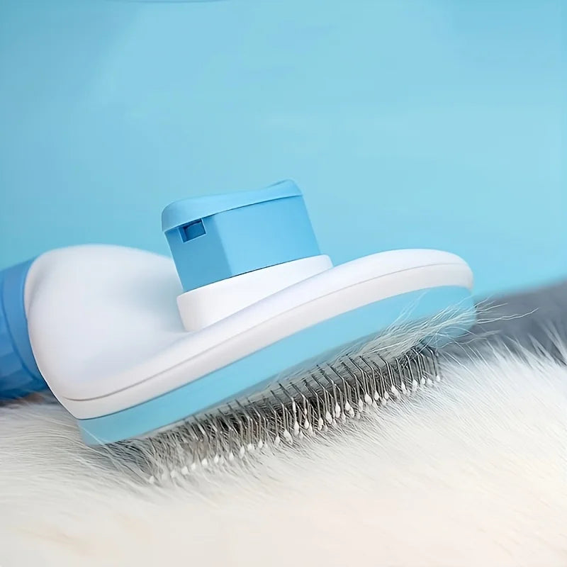 One-Button Grooming Brush for Dogs and Cats