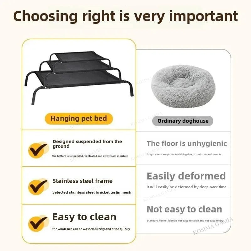 Raised Dog Bed with Breathable Mesh Cover