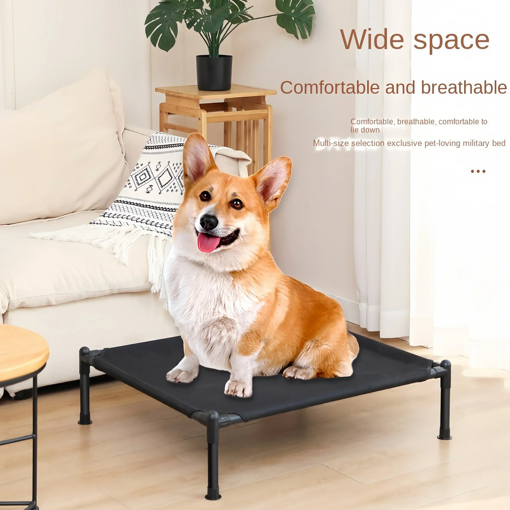 Elevated Folding Pet Camping Bed