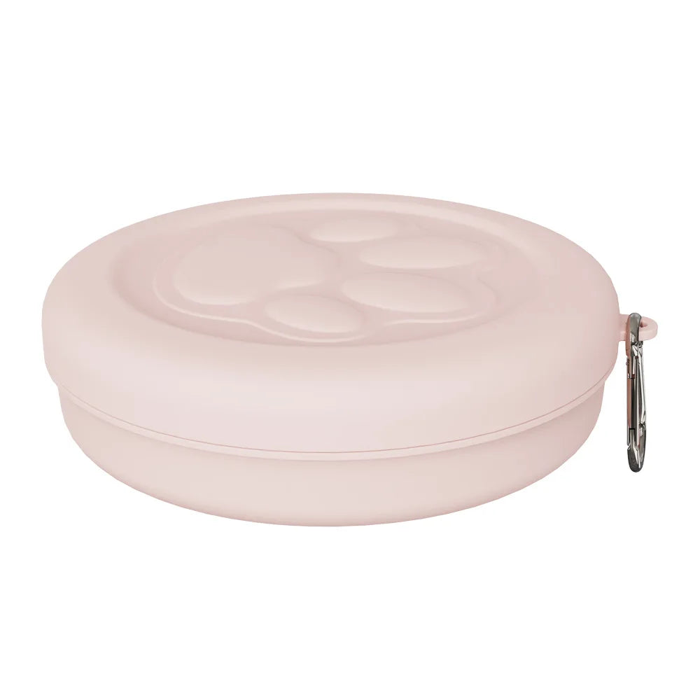 2-in-1 Travel Pet Bowl with Treat Compartment