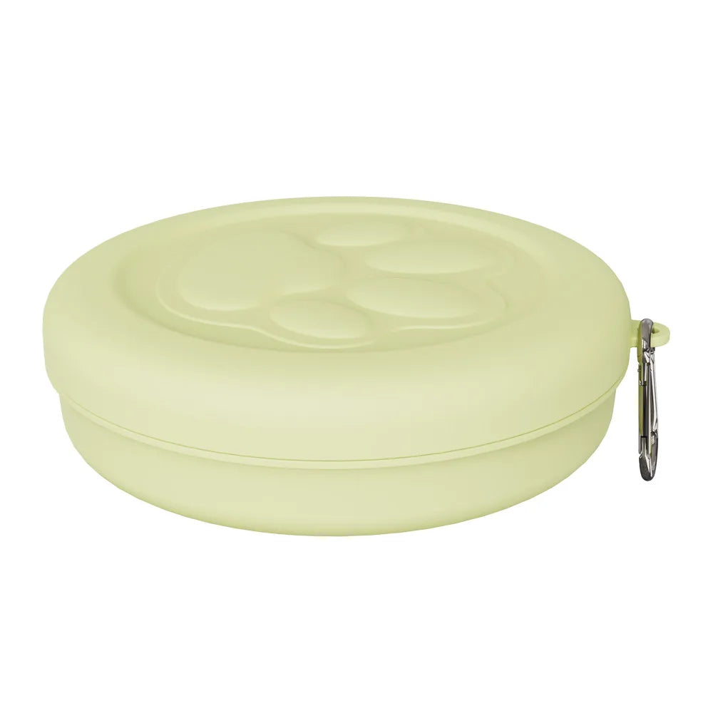 2-in-1 Travel Pet Bowl with Treat Compartment