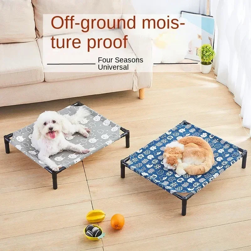 Elevated Folding Pet Camping Bed
