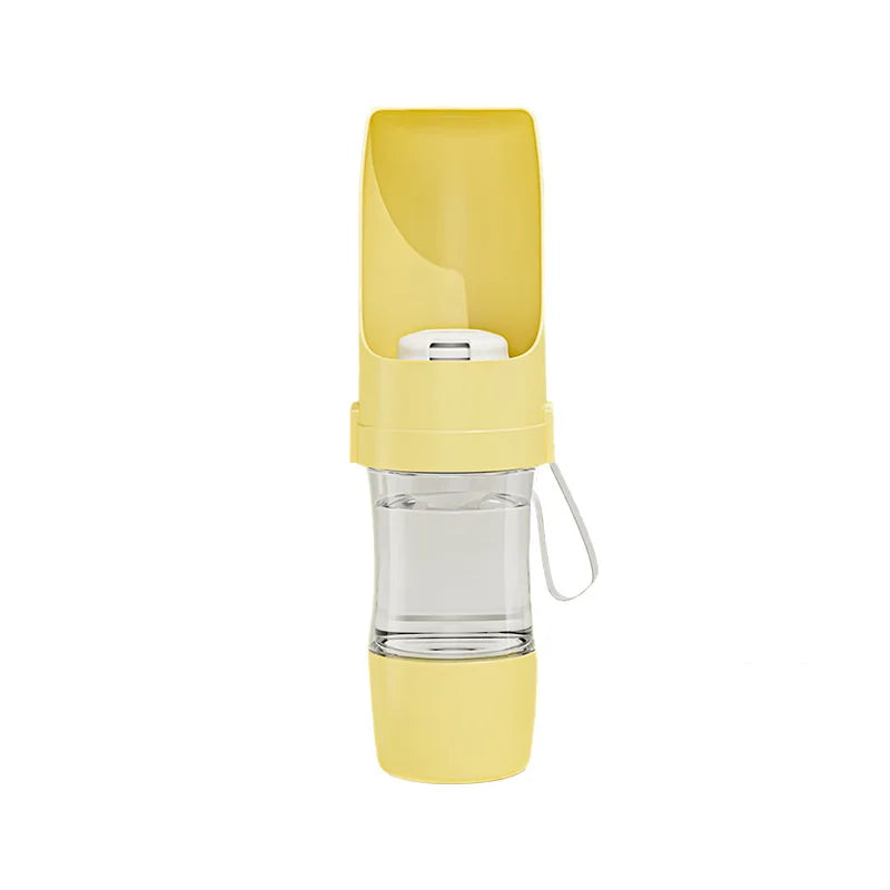 2-in-1 Pet Travel Water Bottle & Food Container