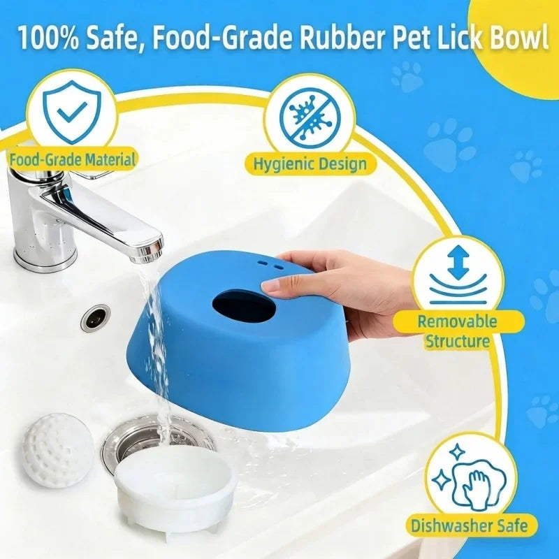 Rolling-Ball Pet Lick Bowl