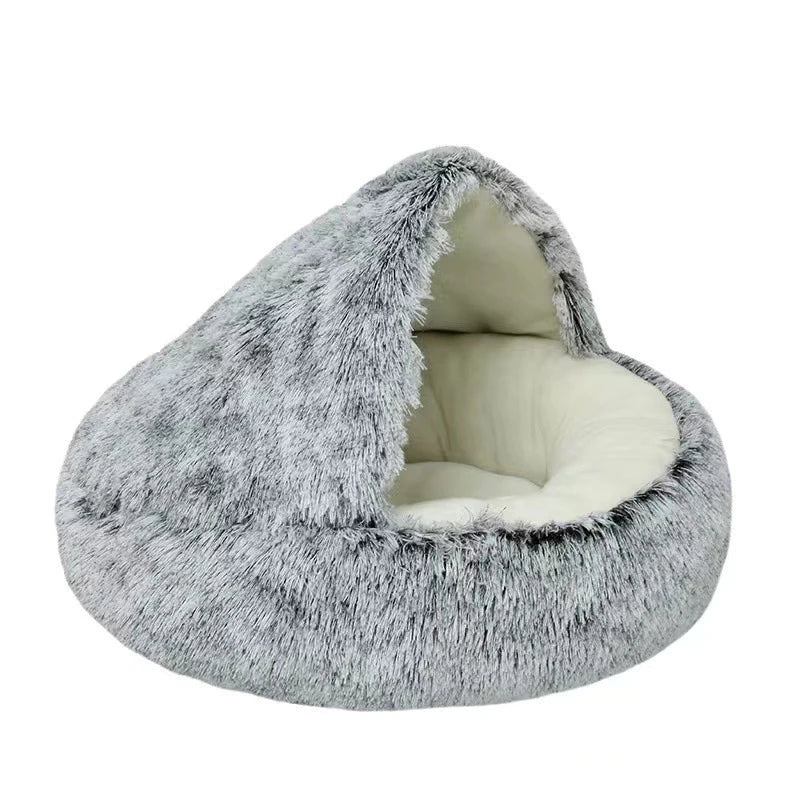 Plush Covered Cat Bed – 40cm