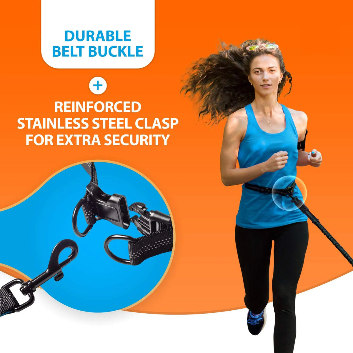 Hands-Free Double Dog Lead with Padded Handles