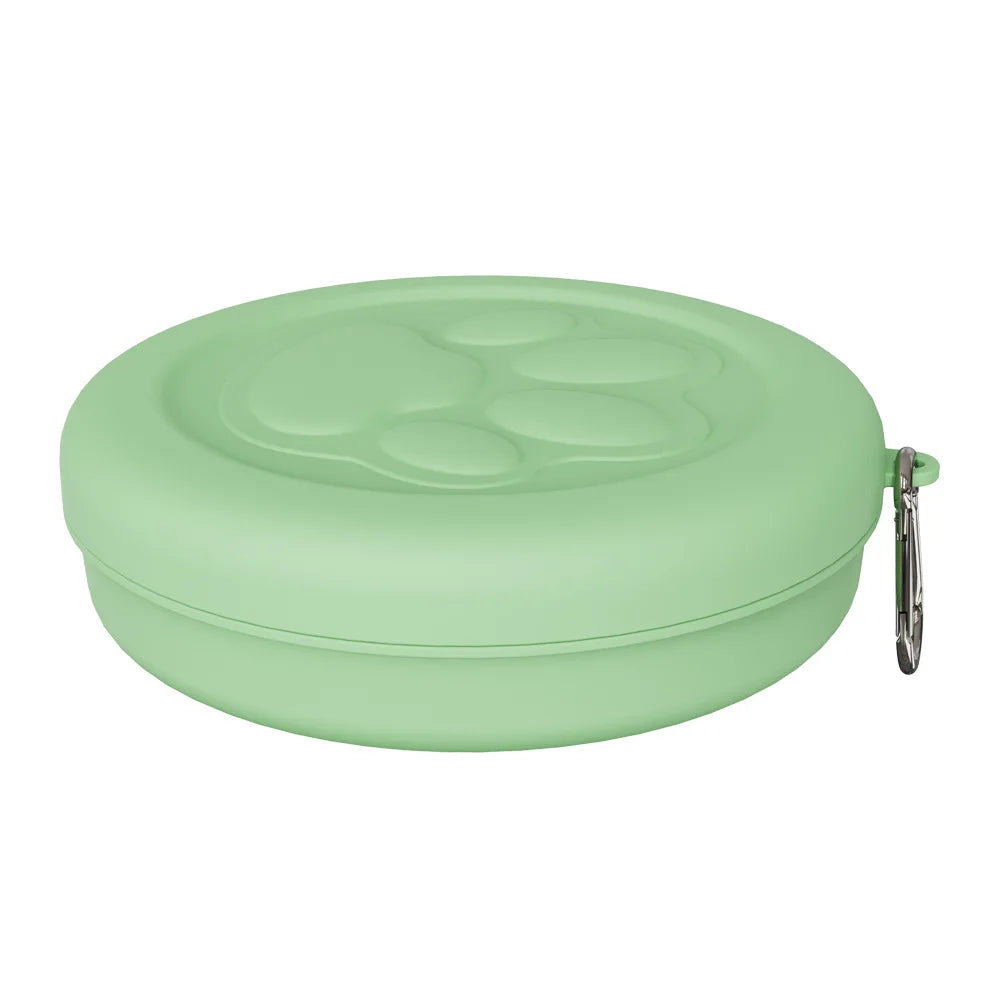 2-in-1 Travel Pet Bowl with Treat Compartment