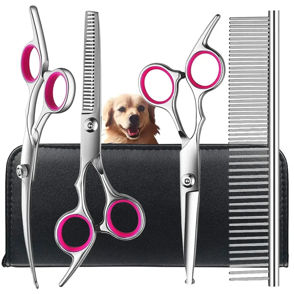 Rounded-Tip Pet Grooming Scissors