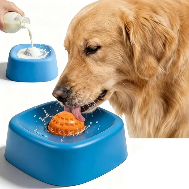 Rolling-Ball Pet Lick Bowl