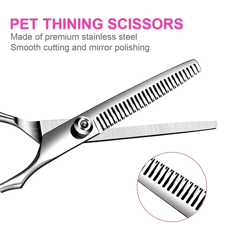 Rounded-Tip Pet Grooming Scissors